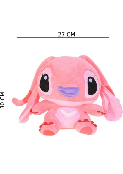 Lilo And Stitch 30 cm Sevimli Peluş Oyuncak Mavi ve Pembe