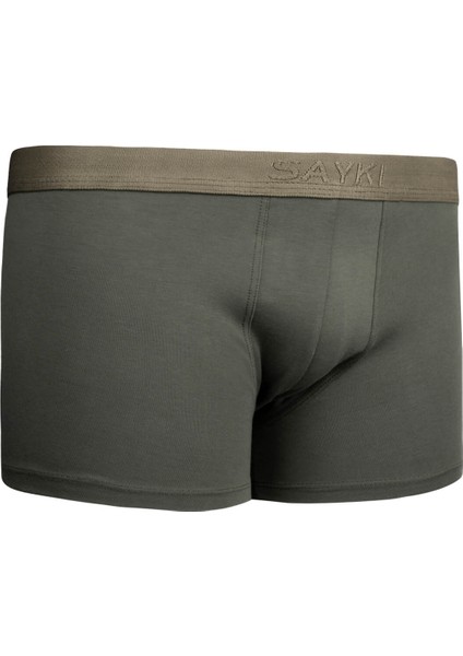 Haki Pamuklu Boxer