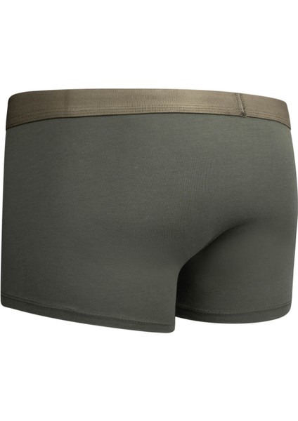 Haki Pamuklu Boxer