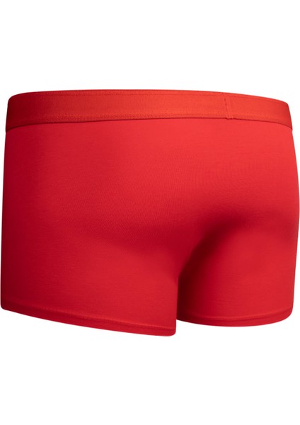 Kırmızı Pamuklu Boxer