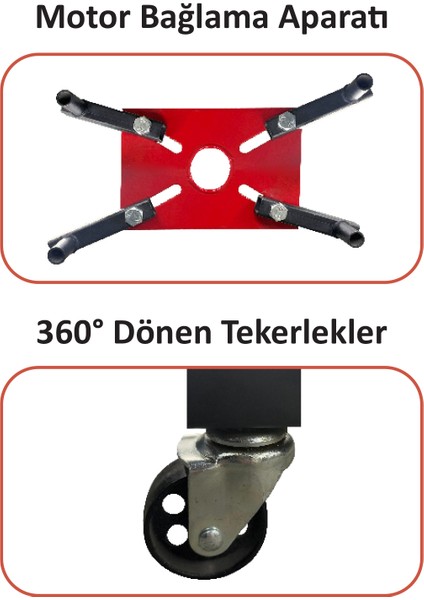 Motor Standı 650KG GPT105 modelleri
