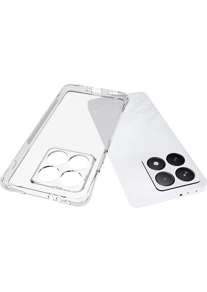 Xiaomi 14T Kılıf Kamera Korumalı Şeffaf Yumuşak Silikon Kılıf