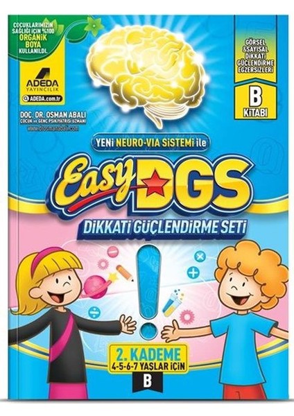 Easy Dikkati Güçlendirme Seti 4-7 Yaş B Kitapçığı - Osman Abalı