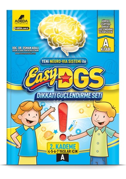 Easy Dikkati Güçlendirme Seti 4-7 Yaş A Kitapçığı - Osman Abalı
