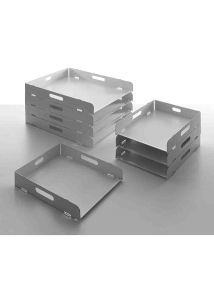 4lü Dosyalık Metal Masaüstü Organizer