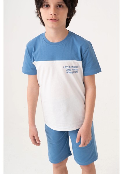 Lets Enjoy Baskılı Erkek Çocuk Takım 50602