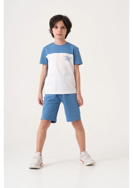 Lets Enjoy Baskılı Erkek Çocuk Takım 50602 modelleri