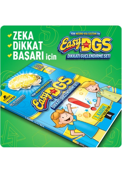 Easy Dikkati Güçlendirme Seti 4-7 Yaş A Kitapçığı - Osman Abalı