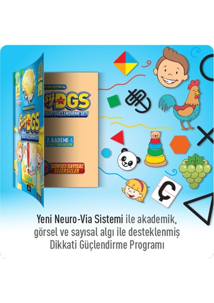 Easy Dikkati Güçlendirme Seti 4-7 Yaş A Kitapçığı - Osman Abalı
