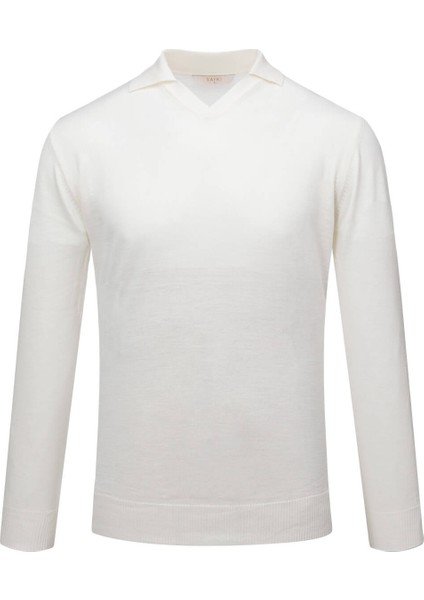 Taş Regular Fit Polo Yaka Yünlü Kazak fırsatları