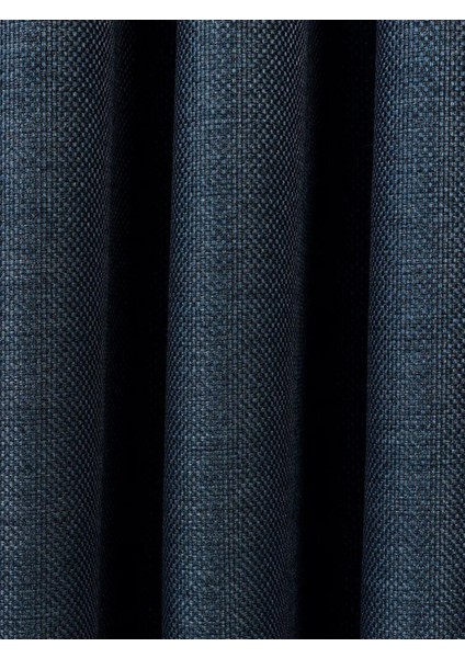 Taç Deste Keten Karartma Fon Perde Lacivert Pilesiz fiyatları