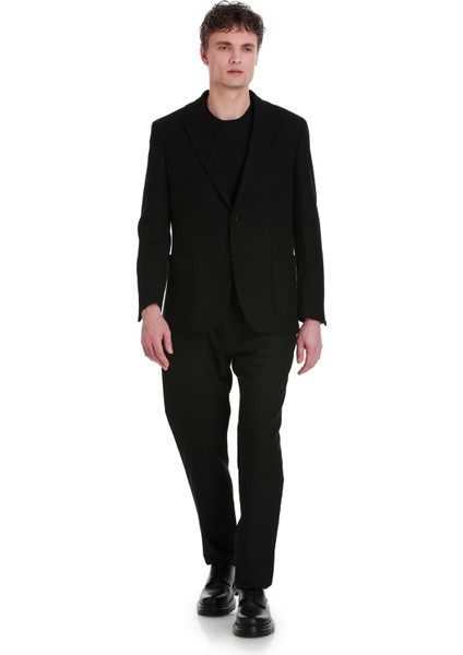 Siyah Comfort Fit Desenli Mono Yaka Casual Ceket fiyatları