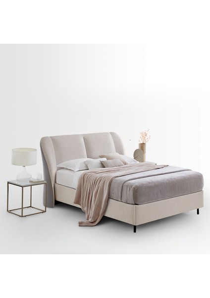 Marlin 2'li Baza, Başlık Set - Krem