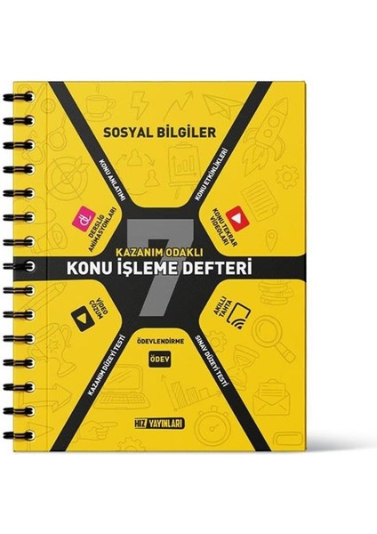 7. Sınıf Sosyal Bilgiler Konu İşleme Defteri