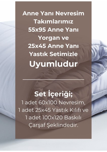 Anne Yanı Müslin Nevresim Takımı | Red Dots