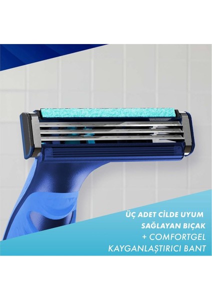 Sensor 3 Plus Comfort Makine + 4 Bıçak-2 Adet