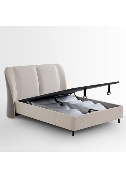Marlin 2'li Baza, Başlık Set - Krem