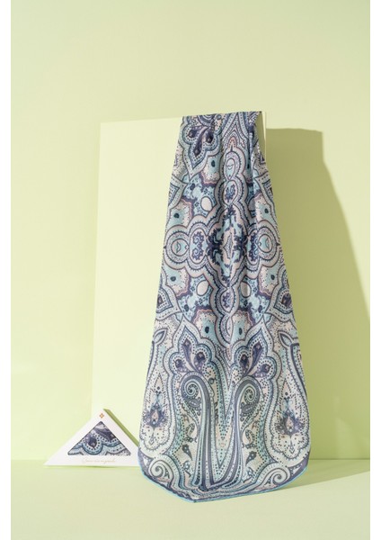 Kadın Pamuksu Etnik Desenli Soft Eşarp