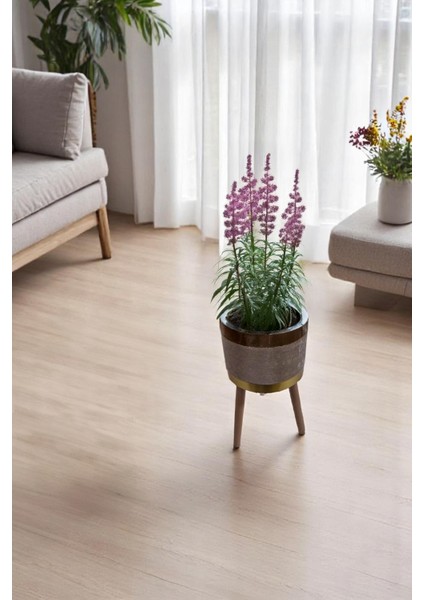 Dekoratif Saksılık | Bej, Krem, Pembe, Gri Ayaklı & Ayaksız Modeller | Kadife Kumaşlı Çiçeklik fiyatları