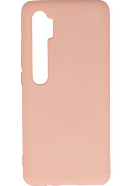 Xiaomi Mi Note 10 Lite Kılıf Nano Içi Kadife Silikon - Pudra Ynsmr