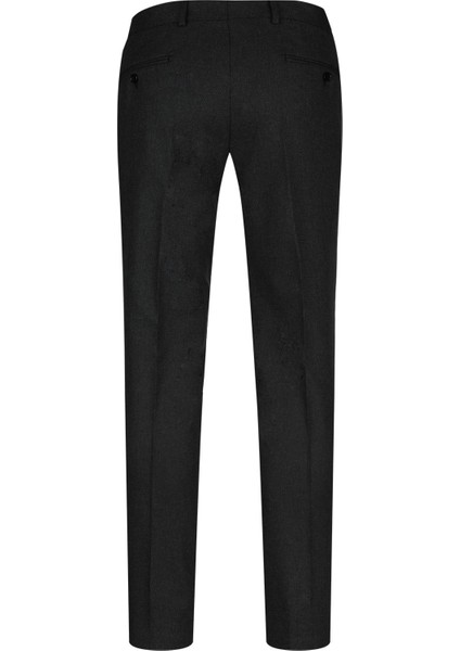 Antrasit Regular Fit Yandan Cepli Kumaş Pantolon