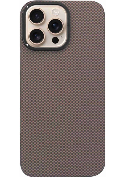iPhone 16 Pro Max Uyumlu Manyetik Şarj Özellikli Lens Standlı Kevlar Telefon Kılıfı fiyatları