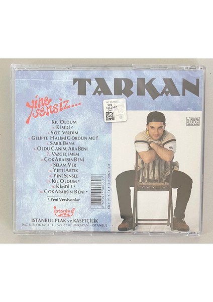 Tarkan Yine Sensiz (Kıl Oldum Abi) CD (Jelatininde Sıfır Orjnal Dönem Baskı Cd)