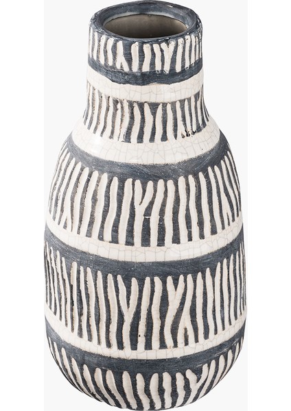 Seramik Ethnic Vazo Uzun 14.5 x 14.5 x 28 cm