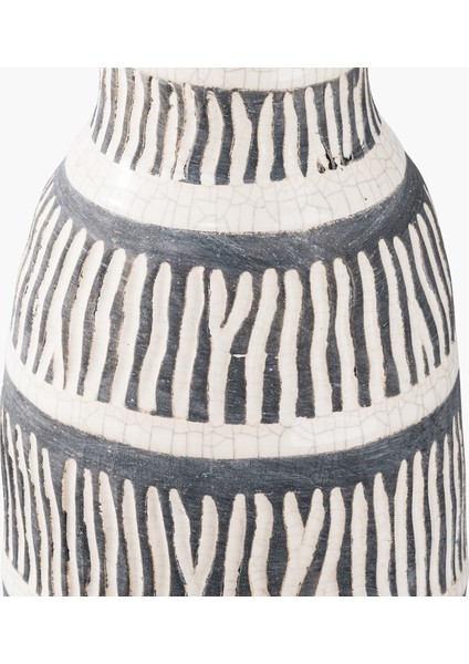 Seramik Ethnic Vazo Uzun 14.5 x 14.5 x 28 cm