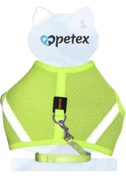 Petex Aır File Kedi Göğüs Tasması Neon Sarı L