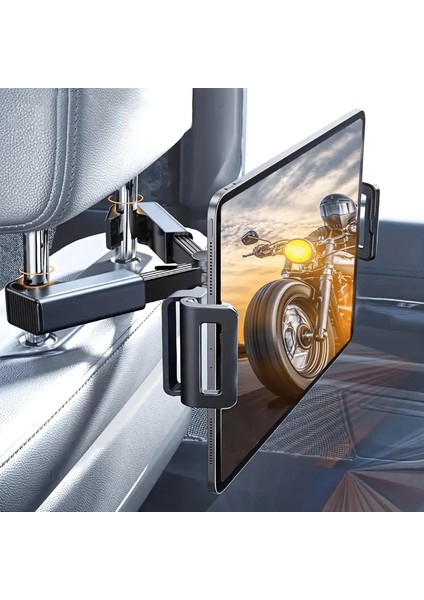 Araç Koltuk Arkası Tablet Tutucu, Telefon Tutucu, Tablet/telefon Tutucu, 360° Ipad Pro 12.9 Mini Air, Galaxy Tab A A7 S7, Switch, Surface, 4,7-12,9 Inch Ile Uyumlu ( )