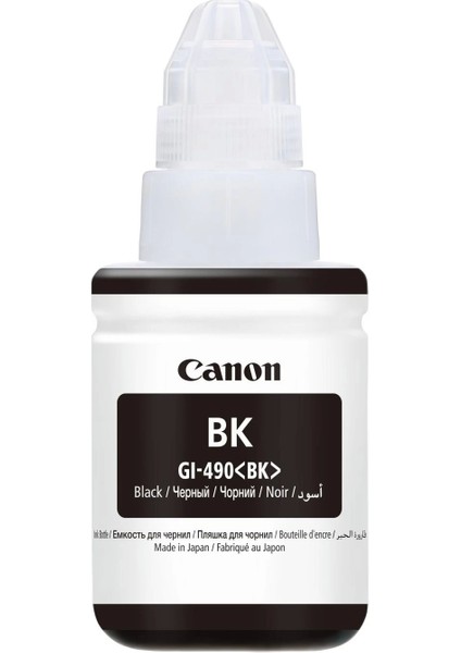 Ontech - Canon GI-490BK Sıyah Murekkep Kartus