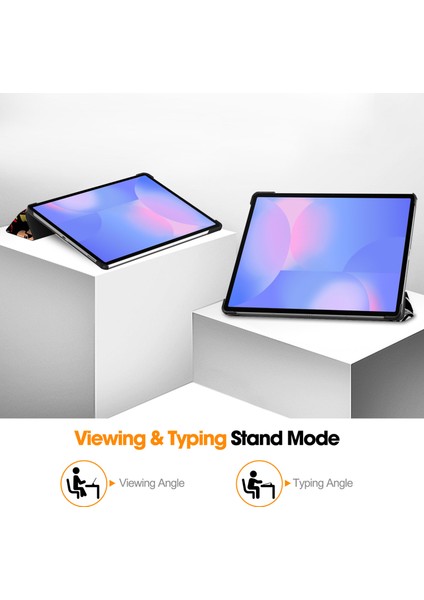 Samsung Galaxy Tab S10 Fe Plus 13.1 Inç 2025 Model X620/X626B Için Kılıf Akıllı Kılıf Üçlü Katlanır Stand Ince Hafif Kılıf Samsung Galaxy Tab S10 Fe Plus 2025 SÜRÜMÜ,MODEL:X620/X626B (Yurt Dışından) modelleri