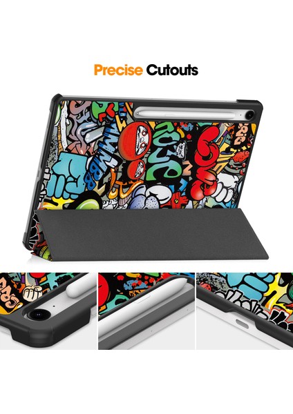 Samsung Galaxy Tab S10 Fe Plus 13.1 Inç 2025 Model X620/X626B Için Kılıf Akıllı Kılıf Üçlü Katlanır Stand Ince Hafif Kılıf Samsung Galaxy Tab S10 Fe Plus 2025 SÜRÜMÜ,MODEL:X620/X626B (Yurt Dışından) fırsatları