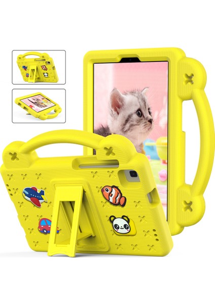 Huawei Honor X8/x8 Lite Tablet Kılıfı Için, Eva Çocuklar Için Darbeye Dayanıklı Kılıf ve Huawei Honor X8/x8 Lite Için Saplı Stand (Yurt Dışından)