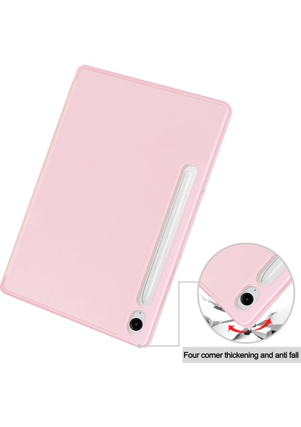 Samsung Galaxy Tab S10 Fe/ S9 Fe 5g 10.9 Inç/tab S9 11 Inç Için Kılıf - Dahili Kalem Yuvası, Ayarlanabilir Destek ve Darbeye Dayanıklı Koruma ile Mat Tpu Folio Akıllı Kılıf (Yurt Dışından)
