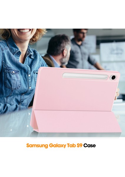 Samsung Galaxy Tab S10 Fe/ S9 Fe 5g 10.9 Inç/tab S9 11 Inç Için Kılıf - Dahili Kalem Yuvası, Ayarlanabilir Destek ve Darbeye Dayanıklı Koruma ile Mat Tpu Folio Akıllı Kılıf (Yurt Dışından)