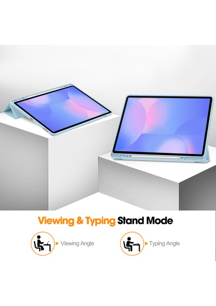 Samsung Galaxy Tab S10 Fe Plus 13.1 Inç 2025 Model X620/X626B Için Kılıf - Dahili Kalem Yuvası, Ayarlanabilir Destek ve Darbeye Dayanıklı Koruma ile Mat Tpu Folio Akıllı Kılıf (Yurt Dışından)