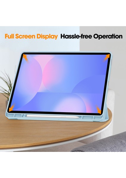 Samsung Galaxy Tab S10 Fe Plus 13.1 Inç 2025 Model X620/X626B Için Kılıf - Dahili Kalem Yuvası, Ayarlanabilir Destek ve Darbeye Dayanıklı Koruma ile Mat Tpu Folio Akıllı Kılıf (Yurt Dışından)