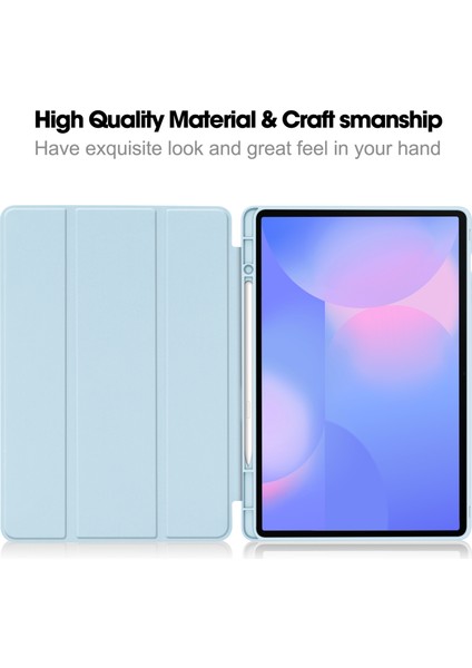 Samsung Galaxy Tab S10 Fe Plus 13.1 Inç 2025 Model X620/X626B Için Kılıf - Dahili Kalem Yuvası, Ayarlanabilir Destek ve Darbeye Dayanıklı Koruma ile Mat Tpu Folio Akıllı Kılıf (Yurt Dışından)