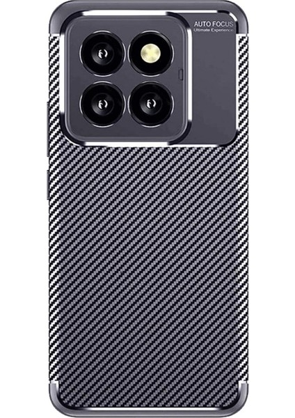 Xiaomi 14T Uyumlu Kılıf Negro Karbon Görünümlü Silikon Lacivert