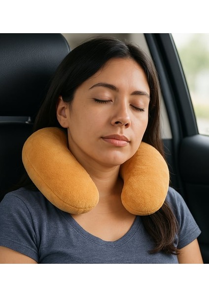 Peluşçu Dayı Peluş U Tipi Boyun Yastığı Yumuşak ve Ergonomik Seyahat Konforu