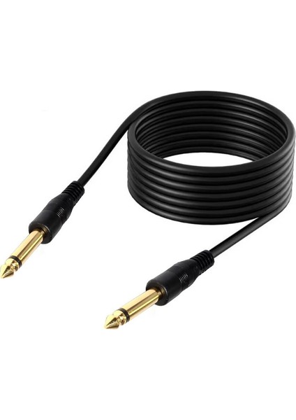 3 Metre - 6.3mm Mono Çivi Jak Gitar Amfi Enstrüman Kablosu