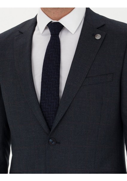 Erkek Lacivert Ex. Slim Fit Takım Elbise 50278576-VR033