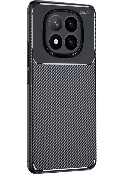 Xiaomi Redmi Note 14 Pro Plus Uyumlu Kılıf Negro Karbon Görünümlü Silikon Siyah modelleri