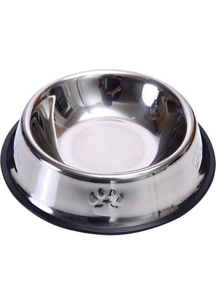 Pati Desenli Çelik Mama ve Su Kabı 8 Oz 250 ml 15 cm