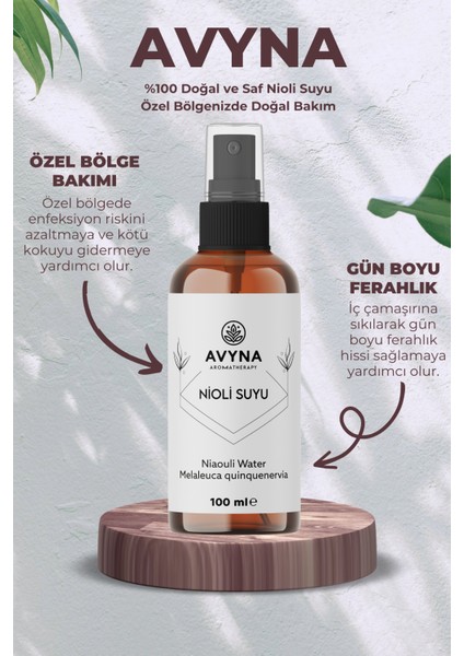 Nioli Suyu Cilt Toniği ve Çamaşır Spreyi 100 ml ( Niaouli Water ) modelleri