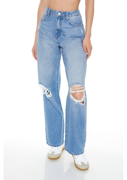 90S-FIT Wide-Leg Jean Pantolon