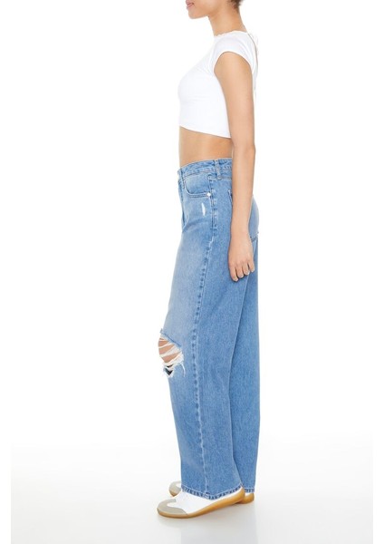 90S-FIT Wide-Leg Jean Pantolon modelleri