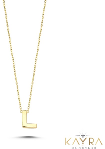 Sade L Harfi Altın Kolye BM121